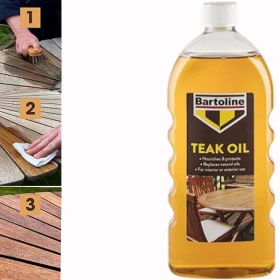 Teak Oil Wood polish, Wood Restorer, Wood Protection, Parquet Polish