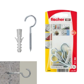Fischer BLISTER S-7 HCK Plug + Round Hook 6pcs
