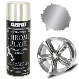 ABRO Spray Paint Premium Grade Chrome 400ml
