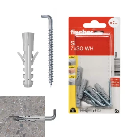 Fischer BLISTER S-7 AK Plug With L Hook 6pcs