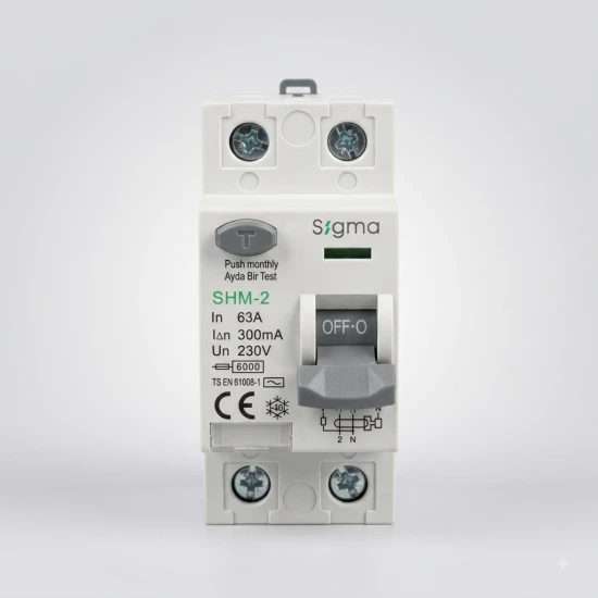 Sigma 2-Pole Residual Current Circuit Breaker (RCCB) 63A 300mA | SHM-2