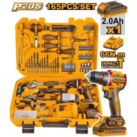 INGCO HKTHP11651 TOOLS SET  with drill 165PCS