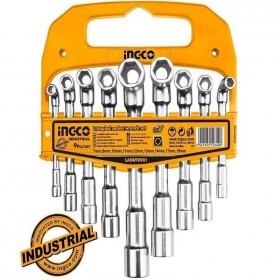 L Angled Socket Wrench 9PCS SET-LASWT0901