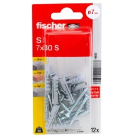 fischer Expansion plug S 7 with screw 14887