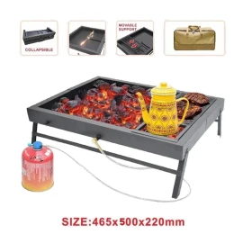 3-in-1 Smart Folding Camping Stove & Grill – Camping Family36440