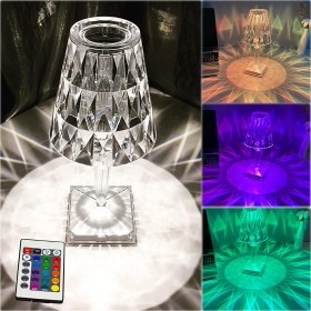 Crystal Diamond Table Lamp