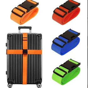 Luggage Belt With Lock - 1 PC black