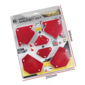 6 piece welding magnet set